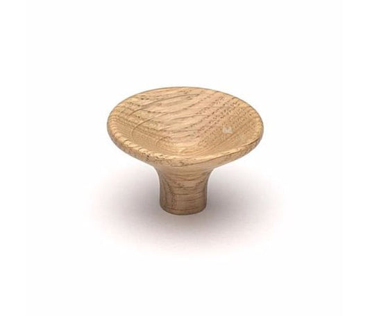 Retro Round Concave Wood Knob