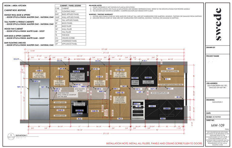 $5000 Millwork Deposit