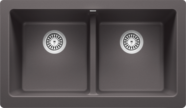 Blanco - VINTERA 33" Equal Double Bowl Apron Front - Cinder