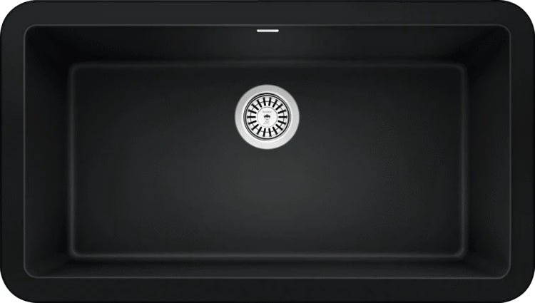 Blanco - IKON 33" Single Bowl Apron Front - Coal Black