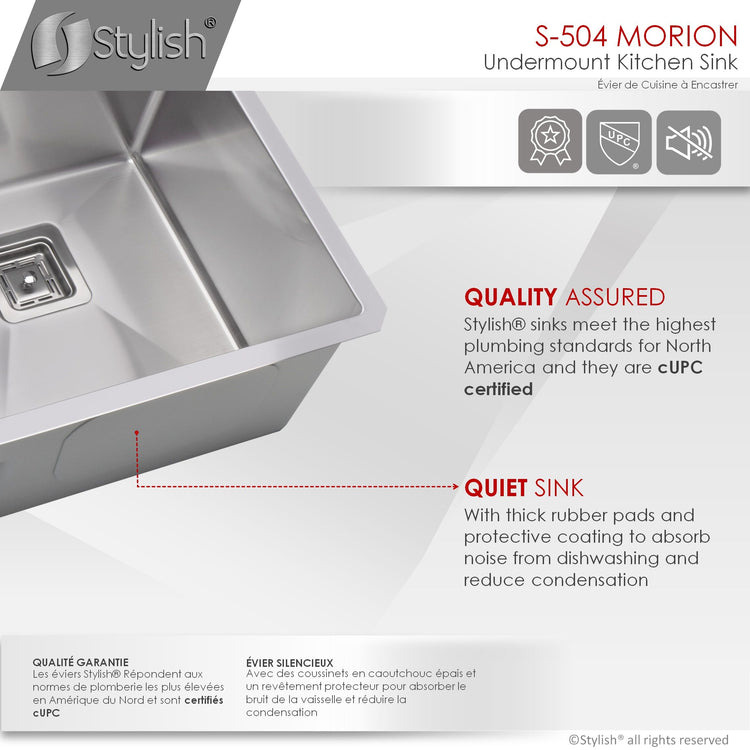 30L x 18W-inch Undermount Double Bowl 16G Stainless Steel Kitchen Sink with Grids  Square Strainers