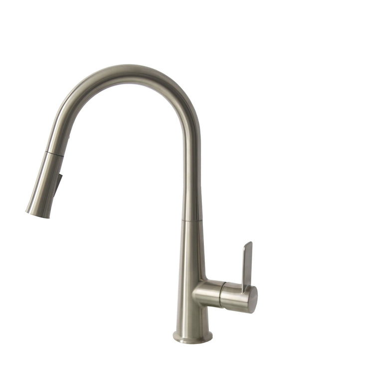 Stylish - Modern Single Handle Pull Down Kitchen Faucet in Brushed Nickel