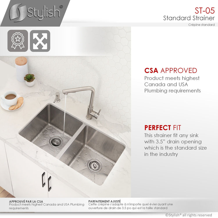 Standard Strainer Kitchen Sink Drain