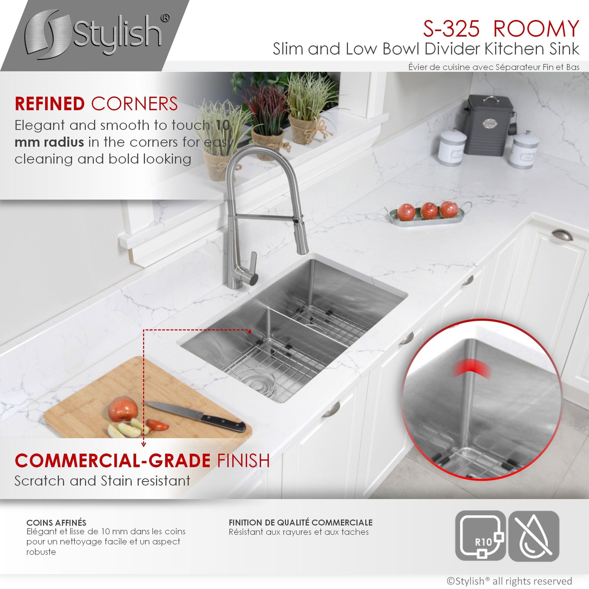 Kitchen commercial sink，Support d'évier de cuisine commercial