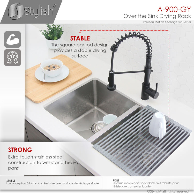 Over the Sink Drying Rack Black