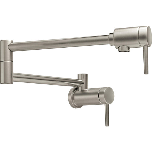 Delta - Contemporary Pot Filler - Wall Mount - Stainless