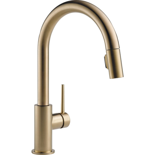 Delta - Trinsic - Single Handle Pull-Down Faucet  - Champagne Bronze