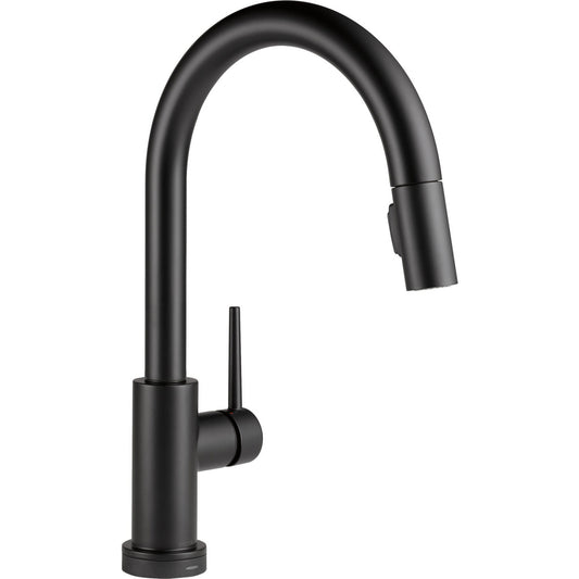 Delta - Trinsic - Single Handle Pull-Down Faucet with T2O - Matte Black
