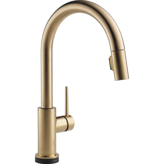Delta - Trinsic - Single Handle Pull-Down Faucet with T2O - Champagne Bronze