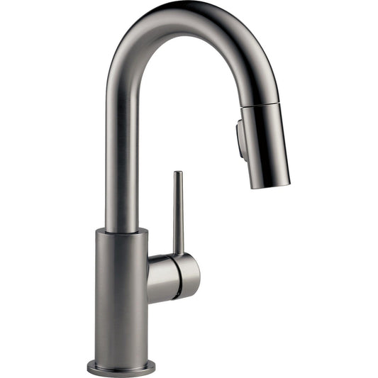 Delta - Trinsic - Pull-Down BAR/PREP Faucet - Black Stainless