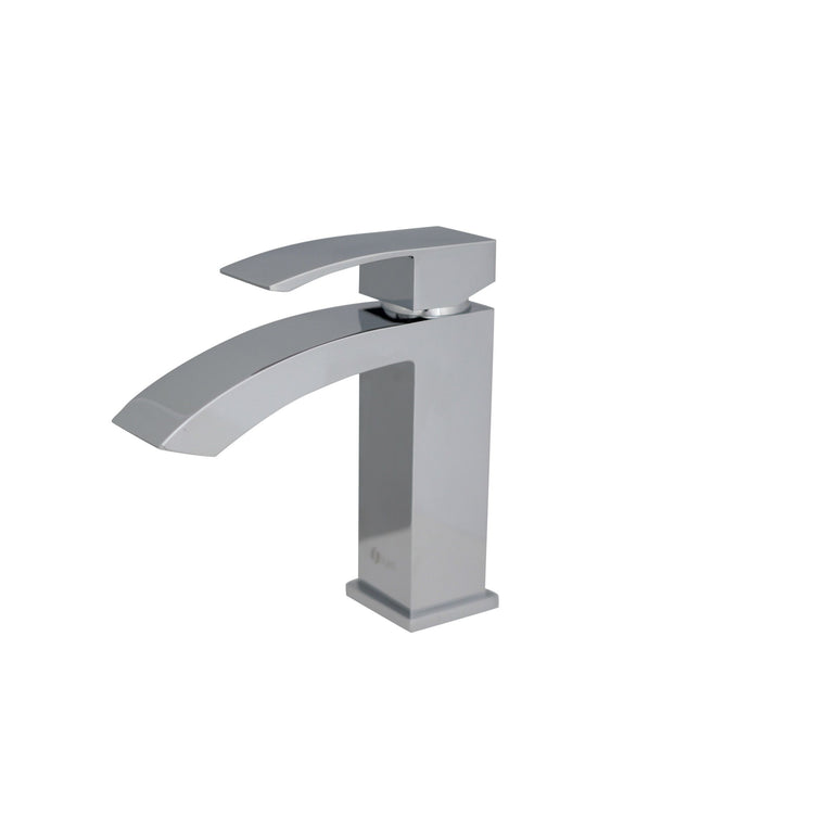 Modern Single Handle Polished Chrome Bathroom Faucet