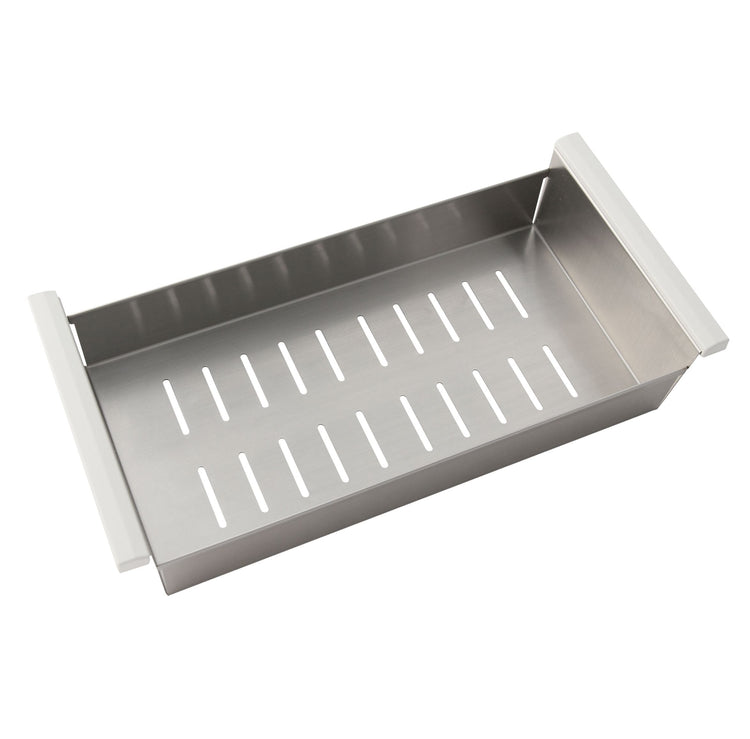 18-inch Stainless Steel Over the Sink Colander with Non-slip Handle, A-03