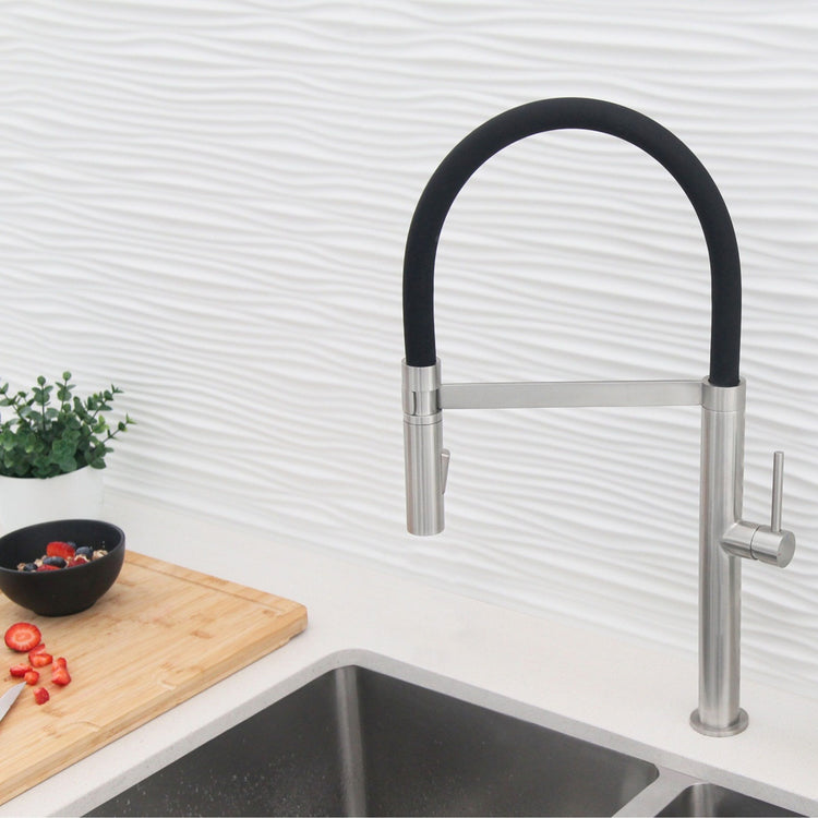 Stylish - Pull Out Single Handle Stainless Steel Kitchen Faucet