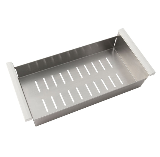 17-inch Stainless Steel Over the Sink Colander with Non-slip Handle, A-02